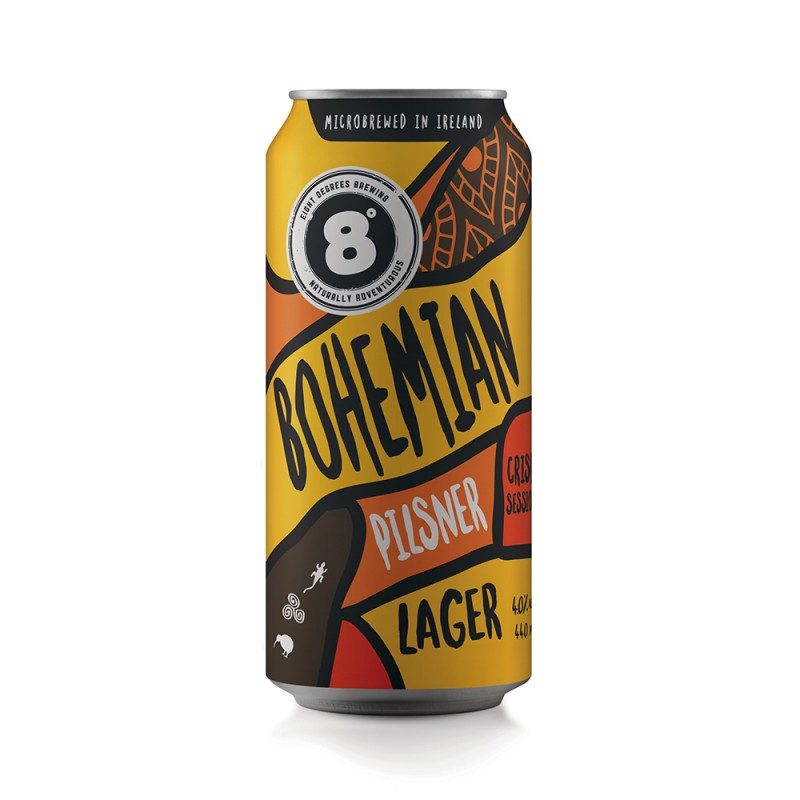 Eight Degrees Bohemian Pils 440ml