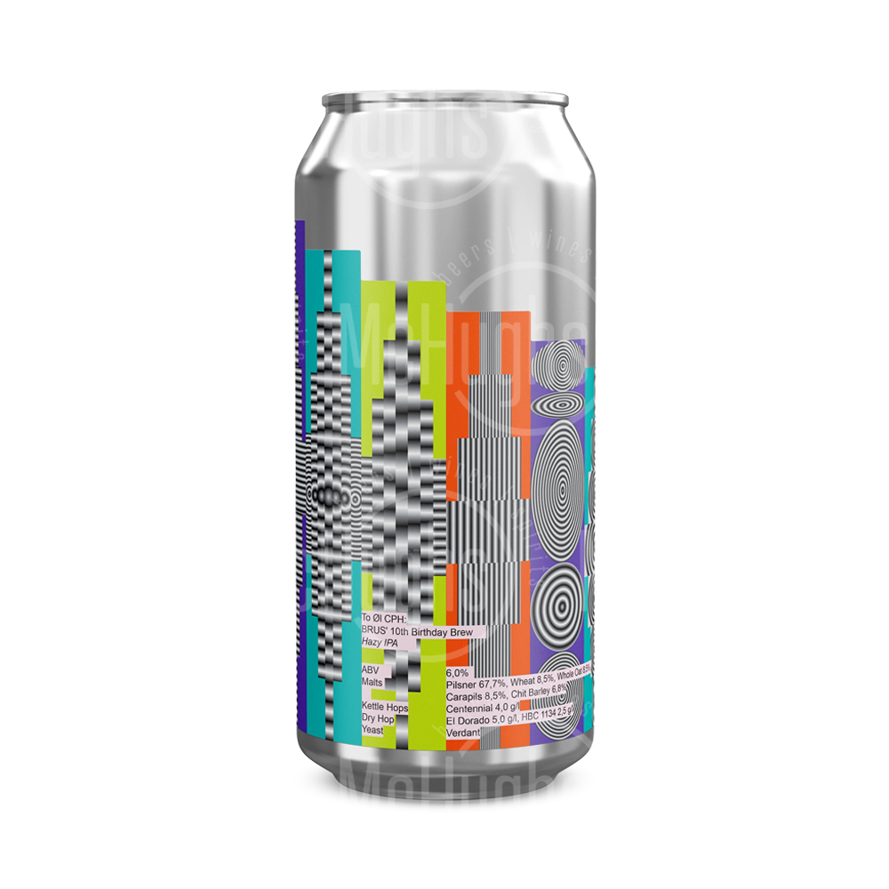 To Ol BRUS 10th Birthday Hazy IPA 440ml To Ol BRUS 10th Birthday Hazy IPA 440ml