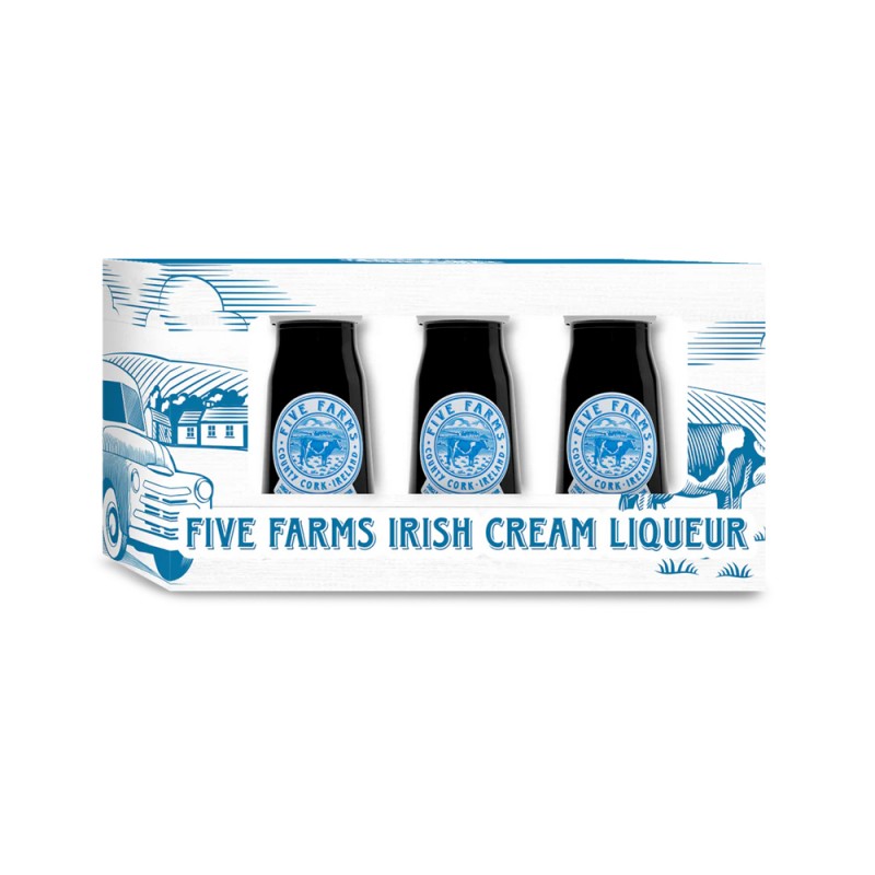 Five Farms Irish Cream Liqueur Mini Gift Set
